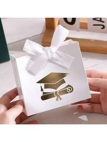 毕业季学士学位证书礼品袋,简约博士学位证书礼品盒,糖果盒包装,毕业季学士学位糖果盒,适合毕业季派对活动和礼品赠送 - 多色 - 查看 3
