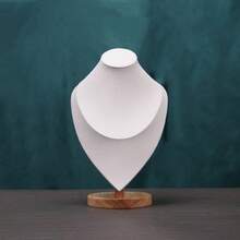 Wooden Human Figure Jewelry Display Stand, Necklace Holder, Jewelry Counter Display Prop, Accessories Display Rack - Multicolor - View 11