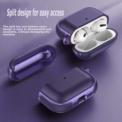 1 Juego de Funda Protectora con Textura de Cuero Punteado Compatible con Apple Pro 3, Cubierta Suave Anti-Caída