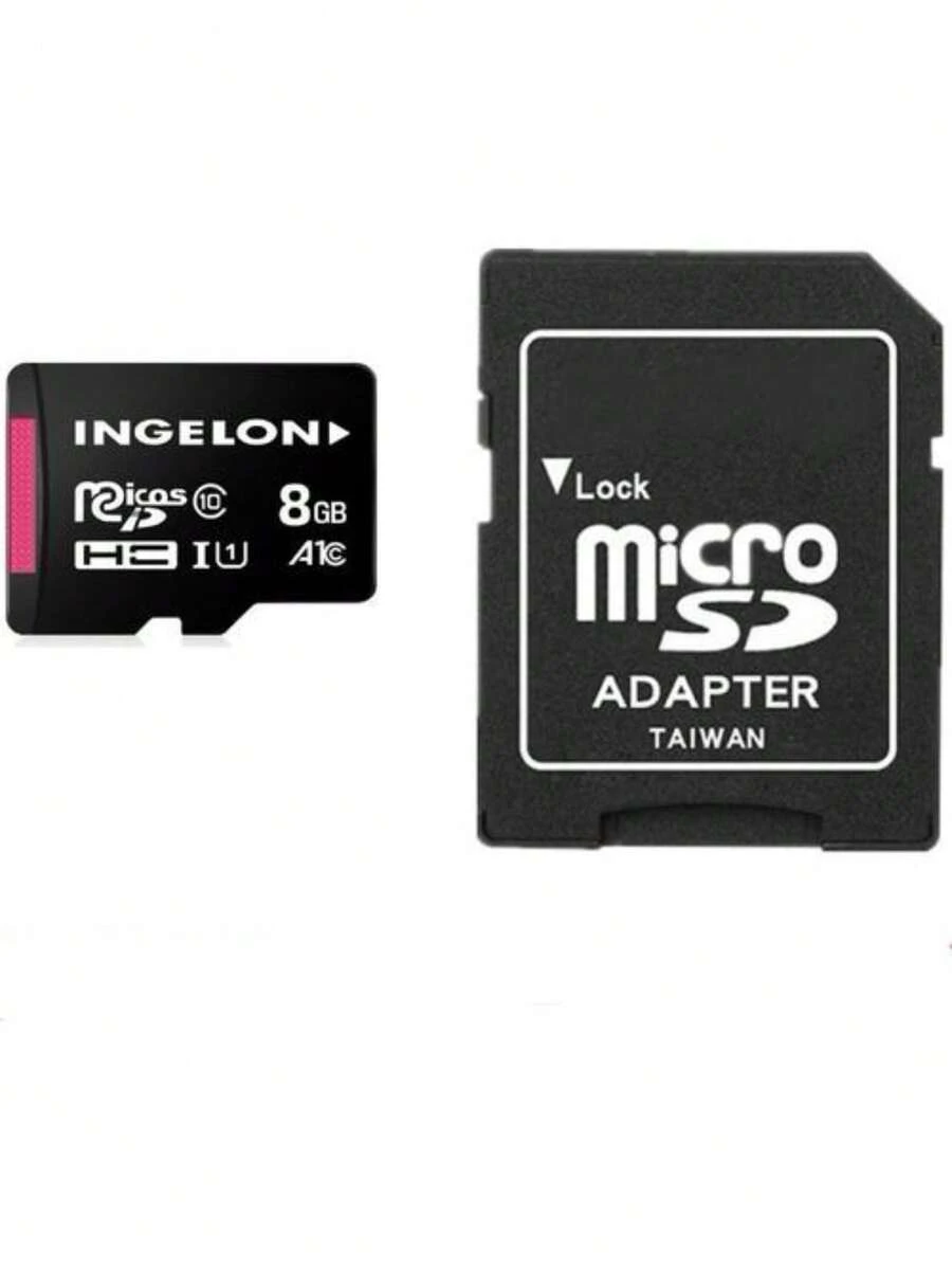 Memoria Micro SD 8GB Tarjeta De Memoria 8 Gigas Con Adaptador SD, Almacenamiento Compacto y Confiable para Celulares, Cámaras, Tablets y Dispositivos Digitales de Uso Diario - Ver 1