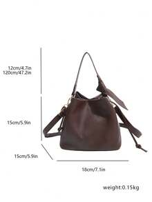 2026 New Stylish Minimalist Cloud Bucket Bag, Fashionable Versatile Handbag, Shoulder Bag For Women - Coffee - View 7