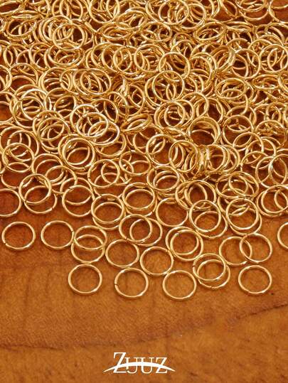 100 chiếc khoen nối đơn bằng thép không gỉ, đường kính 3-10mm, dạng phẳng, dùng để làm đồ trang sức DIY.