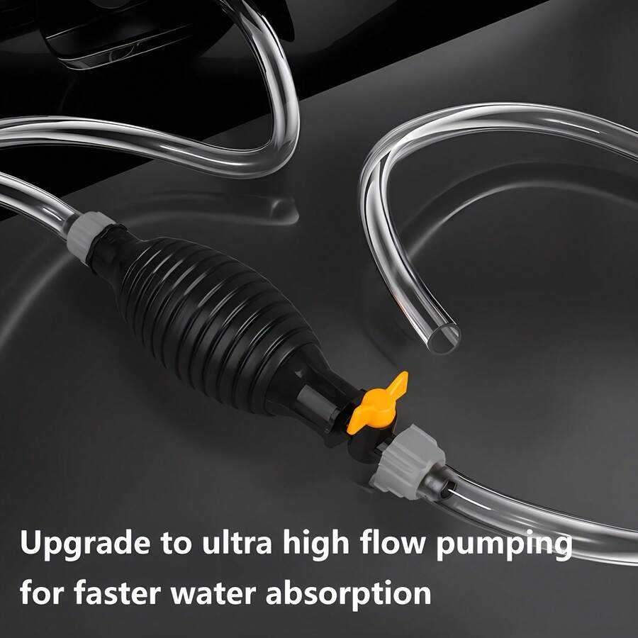 5pcs Portable Siphon Pump Set (Includes 39.37inch/78.74inch Hose X1, Pump X1, 2 Clamps, 1 Flow Control Valve), Suitable For Transferring Oil, Water, Fuel And Other Liquids, Fuel Transfer Pump, Oil Suction Hose, Oil Pump, Water Pump, Liquid Transfer Pump, Vehicle And Motorcycle Repair Accessories