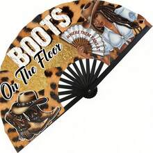 13-Inch Large Folding Fan With 12 Constellations & Bohemian Golden Design - Astrological Signs Designs For Festival Outfits, Cosmic Events - Perfect Accessory For Astrology. Portable Manual Party Fan For Women,  Celestial Accessory For Nightclubs, EDM Festivals, Glam Celebrations, Nightclub Essentials, Elegant Pattern, Premium Finish - 黃色1 - 查看 1