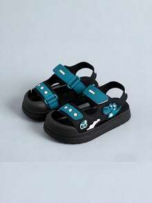 Sandal hở mũi đính nơ đá lấp lánh dễ thương cho bé gái, sandal thoáng khí cho kỳ nghỉ biển. - màu xanh lá - Xem 2
