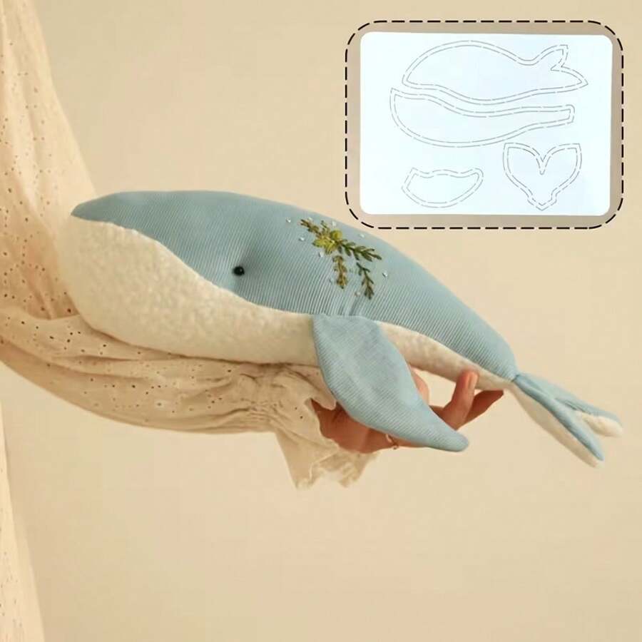 大型鲸鱼缝纫图案 PET 模板，装饰缝纫模板工具 DIY 工艺绘图工具 - CR468 - 查看 1