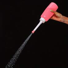 2-Nozzle Portable Cleaning Device, Capable Of Side And Direct Spraying, Travel Cleaning Tool, Squeeze-Type Personal Hygiene Washer, Retractable And Storable, Bathing Accessory - View 2