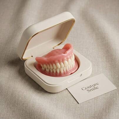 Moldable Self-Fitting Cosmetic Teeth Set Temporary Fake Teeth Veneers For Narrow & Wide Arches Easy At-Home Use No Dentist Needed Comfortable Reusable