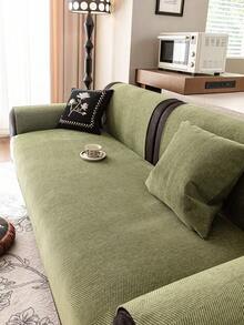 1 chiếc đệm sofa vải nhung màu trơn, kiểu dáng tối giản với mặt sau chống trượt, mềm mại, đa năng, chống bẩn, chống bụi, thích hợp trang trí nhà cửa dịp lễ hội, dùng làm đệm tựa lưng, bọc tay vịn, phù hợp cho mọi mùa. - màu xanh lá - Xem 6