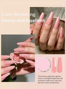 Kit Bubuk Kuku Akrilik Profesional - 4 Warna untuk French Extension & Nail Art 3D, Bubuk Kuku Akrilik Warna Glitter Emas Y2K, Bubuk Kristal Merah Muda Nude untuk Manicure di Rumah dan Salon - MultiWarna - View 7