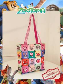 1 chiếc túi mua sắm gấp gọn họa tiết Zootopia chính hãng của Disney, túi đeo vai dây rút dung tích lớn, túi xách nhẹ, phù hợp cho thanh thiếu niên và người lớn, nhiều kiểu dáng để lựa chọn. - Nhiều màu - Xem 7