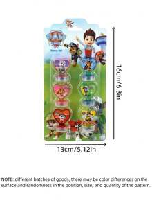 Paw Patrol 6入/組 汪汪隊立大功愛心印章套組 & 用於設計 - 適合生日派對贈品、教師感謝禮及主題活動，教室友善 - 卡通 - 查看 3
