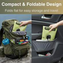 2 Gallon Collapsible Water Jug With Spout | Outdoor Camping Hiking Emergency Water Storage (1 Pack) - 綠色 - 查看 11
