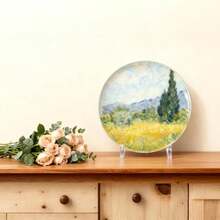 Paquete de 2 soportes de exhibición de acrílico transparente soportes de exhibición de placa de 2.36 pulgadas para marcos de fotos platos tarjetas de juego libros coleccionables y - Transparente - Ver 2