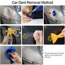 1件套汽车凹痕修复工具夹钳拉拔器，车身凹痕去除吸盘，无痕凹痕修复，家用凹痕拉拔器工具套装 - 多色 - 查看 9