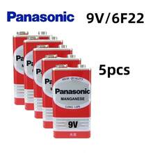 Baterai Alkaline Panasonic 6F22ND 9V Asli 100%, Bebas Merkuri, Tahan Lama, Cocok untuk Detektor Asap/Jam/Mikrofon Nirkabel - View 9