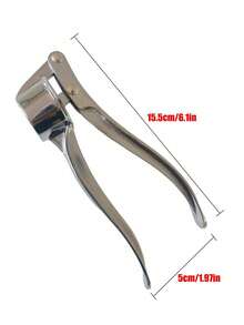 2件套/1件不锈钢手动多功能蒜蓉压榨器，可用作蒜蓉/姜蓉压榨器、坚果夹和开瓶器，小巧耐用的蒜蓉/姜蓉研磨器 - 彩色 - 查看 5