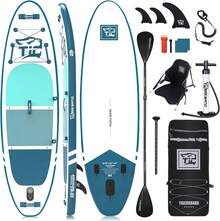 10'6'' Inflatable Stand Up Paddle Board Set With Paddle, Pump & Backpack Non-Slip ISUP For Beginners & Adults - Blue-10'6" - View 9