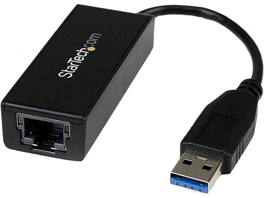 StarTech.Com USB 3.0 To Gigabit Ethernet NIC Network Adapter - Black - View 1