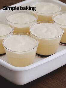 1 chiếc cốc tráng miệng bằng thủy tinh chịu nhiệt cao dùng trong lò nướng, cốc đựng bánh pudding thành dày, khuôn làm bánh mousse đa năng và hộp đựng sữa chua, bát hấp trứng tái sử dụng được trong lò vi sóng, cốc đựng bánh pudding, kem chịu nhiệt, hộp đựng bánh pudding ăn sáng và ăn trưa, phụ kiện nhà bếp làm bánh. - Xem 8
