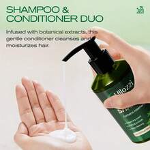 Hllozzi迷迭香薄荷洗发水和护发素套装 150ml，专为浓密卷发设计，清爽头皮，令秀发柔软顺滑，轻盈保湿，亮泽动人，尤其适合拉丁美洲发质，有效抚平毛躁，适合日常使用。 - 洗髮+護髮素 - 查看 8