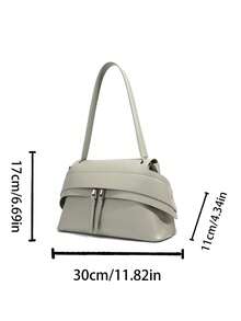 Minimalist Design, Minimalist Yet Luxurious Retro Style, Versatile Women's Shoulder Bag For Work, Everyday Wear, And Shopping. - Green - View 7