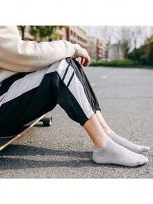 10 Pairs Unisex Solid Color Comfortable Lightweight Low-Cut Socks - Multicolor - View 6