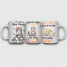 5 Cat UV DTF Stickers Waterproof Transfer Stickers Suitable For 16 Ounce Glass Cups Waterproof Stickers Plastic Self-Adhesive Labels - A - View 6