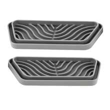 2Pcs Refrigerator Water Drip Tray Catcher Trapezoidal Silicone Refrigerator Drip Tray Catcher For GE For Samsung Grey,Organizer Frigo  Frigorifero - View 11