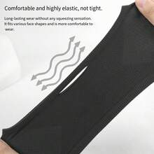 1 pieza Máscara a prueba de viento para exteriores, Cubierta facial para ciclismo, Braga para el cuello sin costuras con orejeras, Máscara facial transpirable y que absorbe la humedad - multicolor - Ver 6