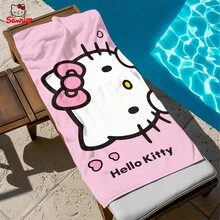 SANRIO 1条卡通图案毛巾 - 可爱图案沙滩巾：夏季必备！这款毛巾用途广泛，可用作手巾、浴巾或沙滩巾。 - A - 查看 3