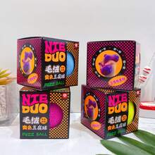 1 món đồ chơi bóp mềm hình quả cầu lông đổi màu sáng tạo, đang thịnh hành nhất hiện nay, đồ chơi giảm căng thẳng dễ thương hình mochi, bao bì màu ngẫu nhiên (tiếng Trung hoặc tiếng Anh), món quà hoàn hảo cho sinh nhật, ngày lễ, Halloween, Giáng sinh, người yêu thích trò chơi. - Nhiều màu - Xem 11