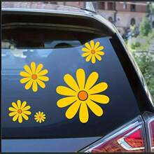Juego de pegatinas para coche con estampado de margaritas, pegatinas pequeñas de margaritas para coche muy populares actualmente, adecuadas para uso familiar cálido, preferidas por las mujeres! - A - Ver 8