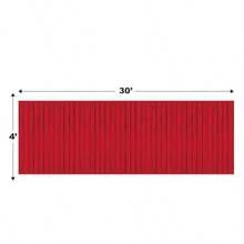 Beistle 52057 Red Barn Siding Backdrop Party Accessory 4-Feet by 30-Feet Multicolored - Multicolor - Ver 3