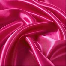 1pc Multi-Color Satin Tablecloth, Wedding Decoration Tablecloth, Party Decor Tablecloth - Hot Pink - View 10
