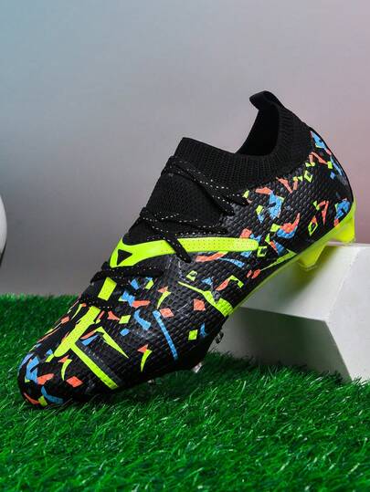 New Recommended Youth Football/Soccer Shoes, High-Top Cleats For School, Student, Match, Training, Anti-Slip Grip, Unisex Adult