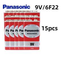 Baterai Alkaline Panasonic 6F22ND 9V Asli 100%, Bebas Merkuri, Tahan Lama, Cocok untuk Detektor Asap/Jam/Mikrofon Nirkabel - View 8