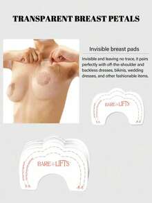10/20pcs Invisible Seamless Self-Adhesive Bra Pads With Comfort Support, Perfect For Daily Casual Wear - Multicolor - View 7