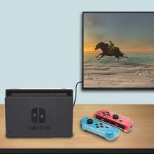 Funda protectora transparente para Nintendo Switch, Switch 2, consola OLED, incluye cubierta protectora de TPU suave antideslizante y carcasa protectora dura de PC, protección integral para la consola de juegos - Ver 9