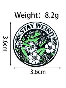 可爱海獭、鸭子、鲨鱼珐琅胸针，动物语录翻领别针，西装领针徽章，适合搭配背包，服装配饰，时尚珠宝礼品 - 彩色 - 查看 19