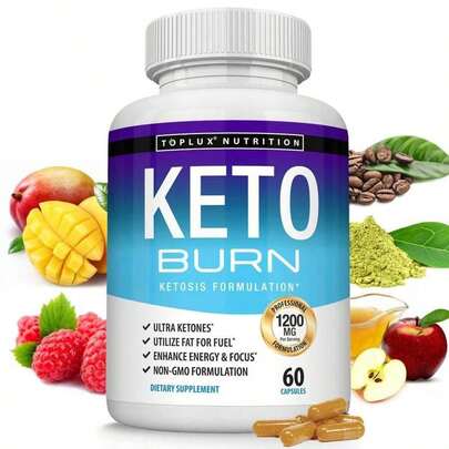 Keto Burn Advanced - Rapid Ketosis Support Formula (60 Veg Caps)