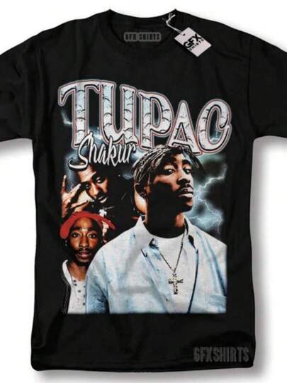 T-shirt da uomo a maniche corte - Life All Eyez On Me Rap Tee - Death Row T-Shirt. Questa t-shirt basic da uomo è realizzata in puro cotone e presenta un girocollo e una stampa. Grazie alla sua stampa raffinata, è perfetta per la primavera e l'estate, rendendola la scelta ideale per ogni tipo di occasione: dall'abbigliamento casual di tutti i giorni e le attività all'aperto agli spostamenti quotidiani e alla vita una-mi-ri-rsitaria.