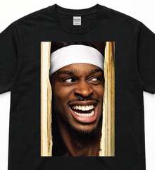 OKC Parody Shirt Shai Gilgeous-Alexander The Shining Tee N B A Fans Gift - 黑色 - 查看 1