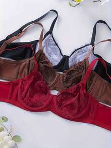 3pcs Women Sexy Lingerie Set - Multicolor - View 2