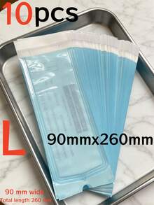 200/100/50个装耐高温美甲工具消毒袋,多种尺寸自封式消毒袋,一次性消毒储存袋,适用于美甲工具、修脚工具、纹身工具、牙科工具、美甲用品、美甲艺术工具。高温消毒后提供长期无菌保护,防止交叉感染。美甲沙龙、纹身工作室、牙科诊所及日常使用必备的消毒耗材。 - 藍白色 - 查看 29