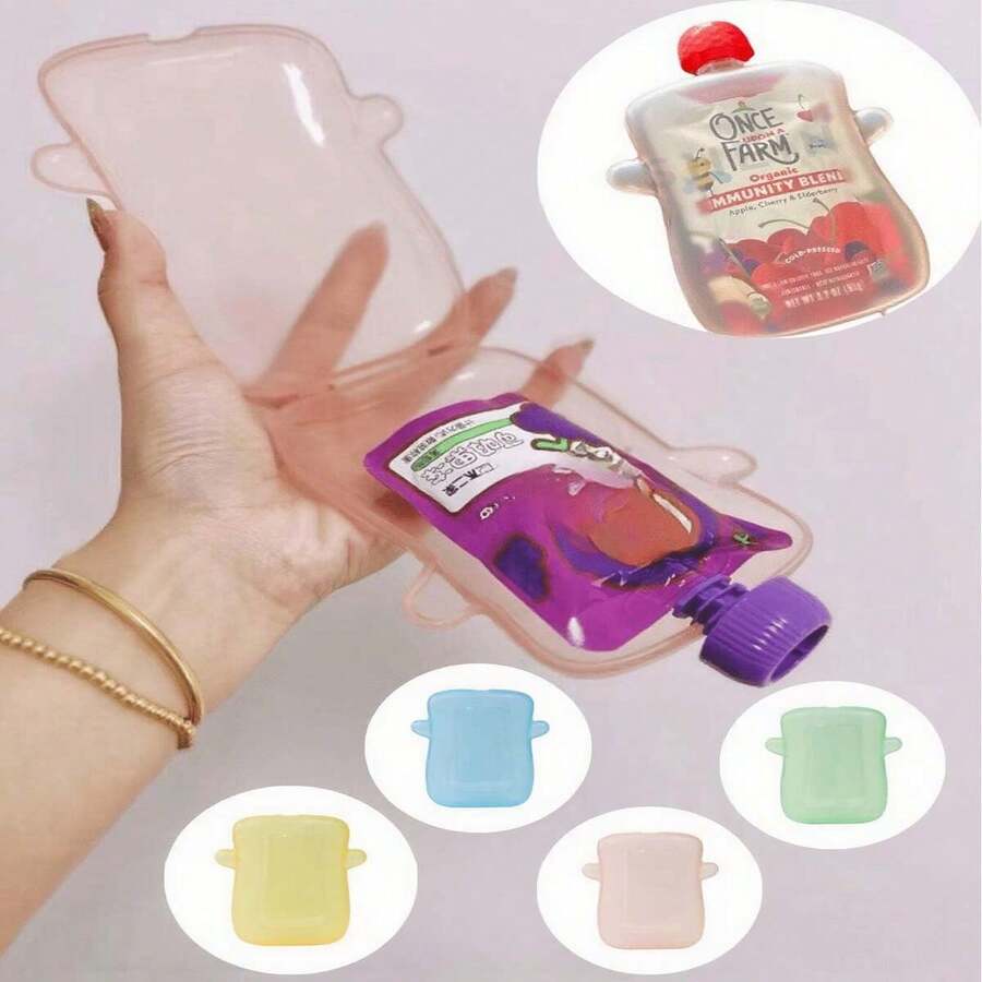 Baby Food Pouch, Squeeze-Proof Puree Container, Feeding Assist Tool For Babies, Mess-Free