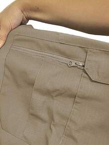 Men's Tactical Pants With Multiple Pockets, Multi-Pocket Design For Hiking & Outdoor Adventures, Camping Gear - 卡其色 - 查看 9