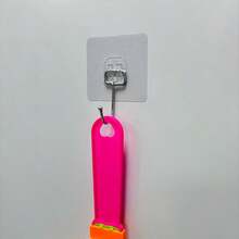 11个金属强力粘钩，免钻孔无损墙面安装挂钩，防水浴室浴袍挂钩，厨房收纳挂钩，透明贴纸不留痕迹 - 查看 4