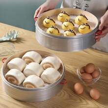 A Platinum Silicone Steamer Mat Pure Silicone Steamer Mat Mantou Mat Cage Drawer Cloth Household High Temperature Resistant Baking, Open Grid Design Steamer Board, Compatible With Electric Rice Cooker, Induction Cooker, Eddy Current Furnace - Easy To Clean, Space Saving, Suitable For Home, Restaurant Or Commercial Kitchen - For Steaming Vegetables, Dumplings, Etc - View 10