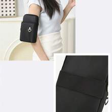 Nylon Crossbody Bag, Small Phone Shoulder Bag, Outdoor Sports Arm Bag, Unisex Messenger Bag, Adjustable Shoulder & Wrist Strap - Multicolor - View 11
